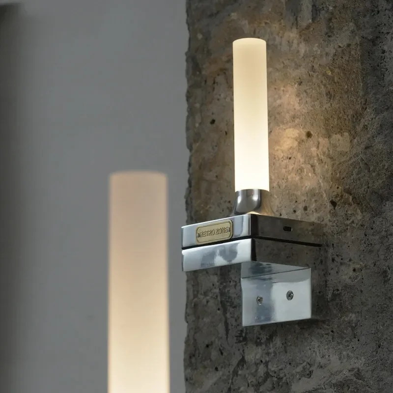 Vintage French Wall Sconce Bedroom Bedside Lamp Industrial Bauhaus Style Decorative Lighting for Bar Hotel Room Atmosphere