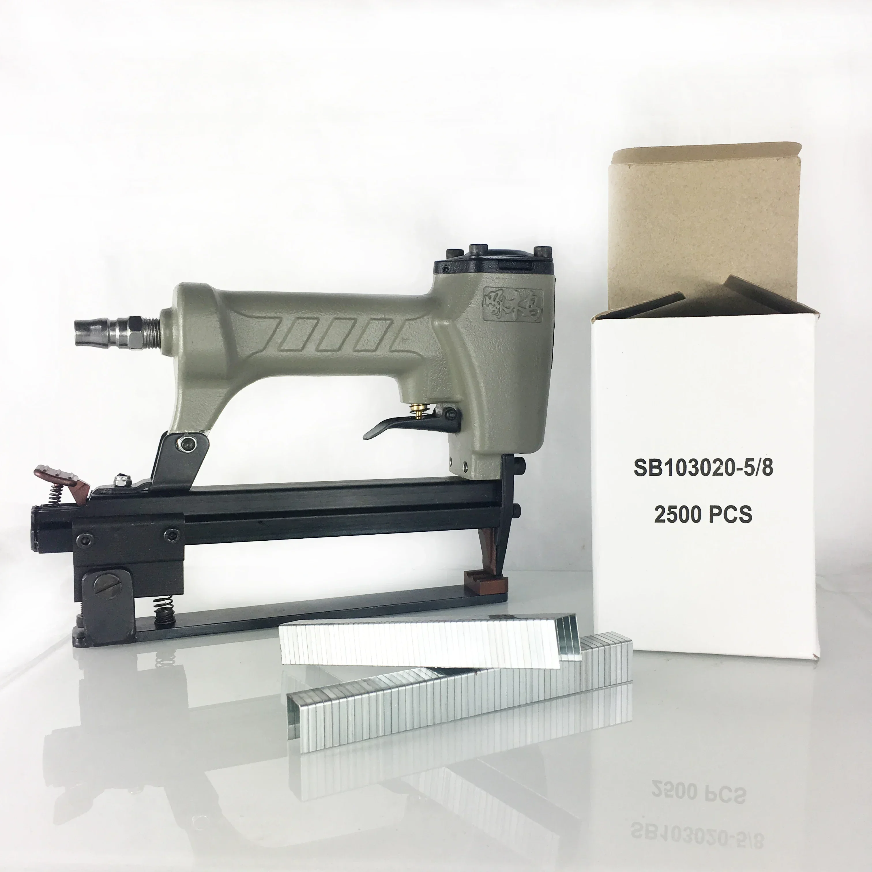 دباسة إغلاق جانبية من الكرتون، دباسات صينية هوائية للصندوق الصغير باستخدام SB 103020   دبابيس