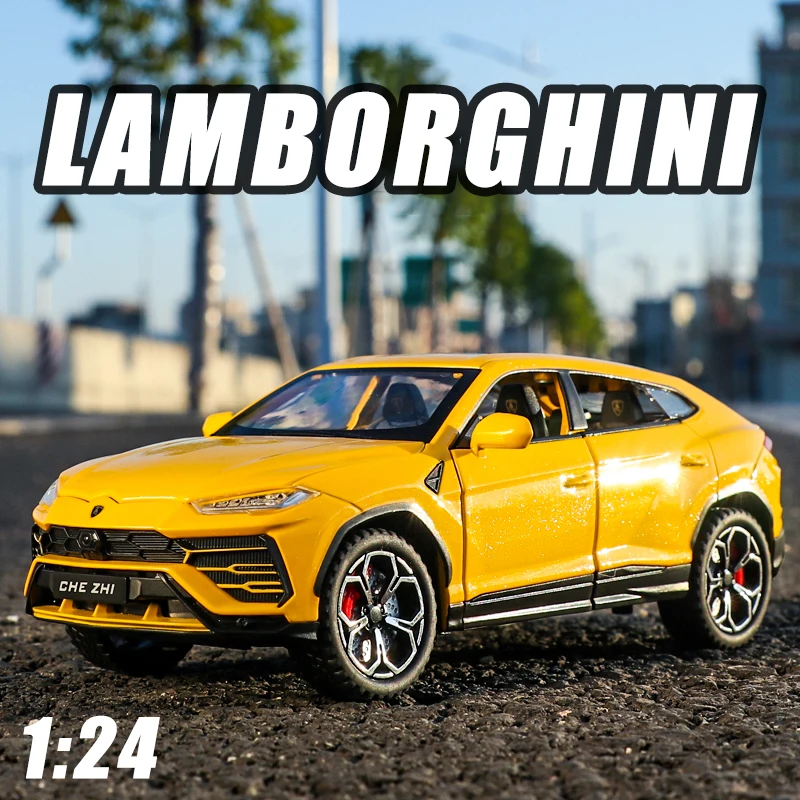 

1:24 Scale Lamborghini URUS Alloy Model Car SUV Vehicle Diecast Toy Metal Collection Simulation Sound And Light Children's Gift