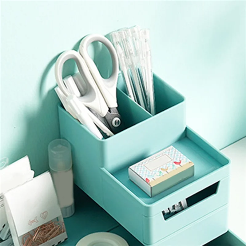 AT43-petit organisateur de porte-brosse de maquillage, Mini comptoir cosmétique, rangement de soins de la peau pour bureau, vanité, comptoir de salle de bain
