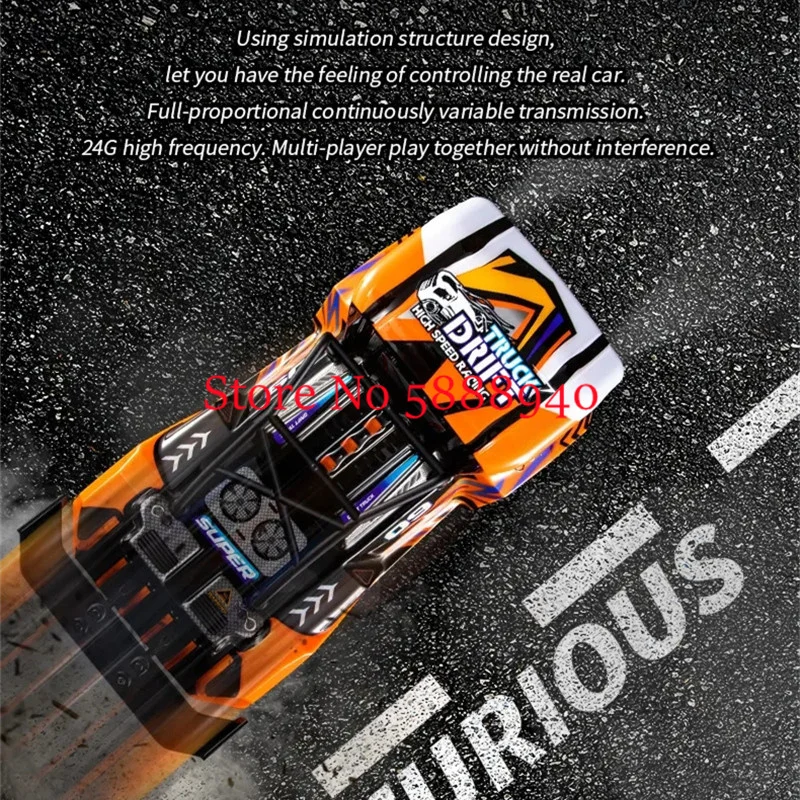 DIY Modifcation 4WD Diving High Speed Drifting Remote Control Car Metal Transmission Four Wheel Independent Suspension RC Car To