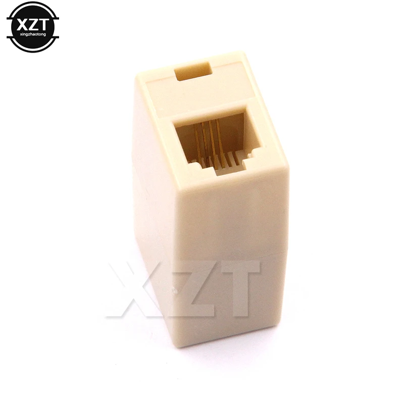 High Quality 10Pcs/Lot RJ11 6P 4C Telephone Straight Coupler, Telephone Cable Extender Joiner Adapter Connector