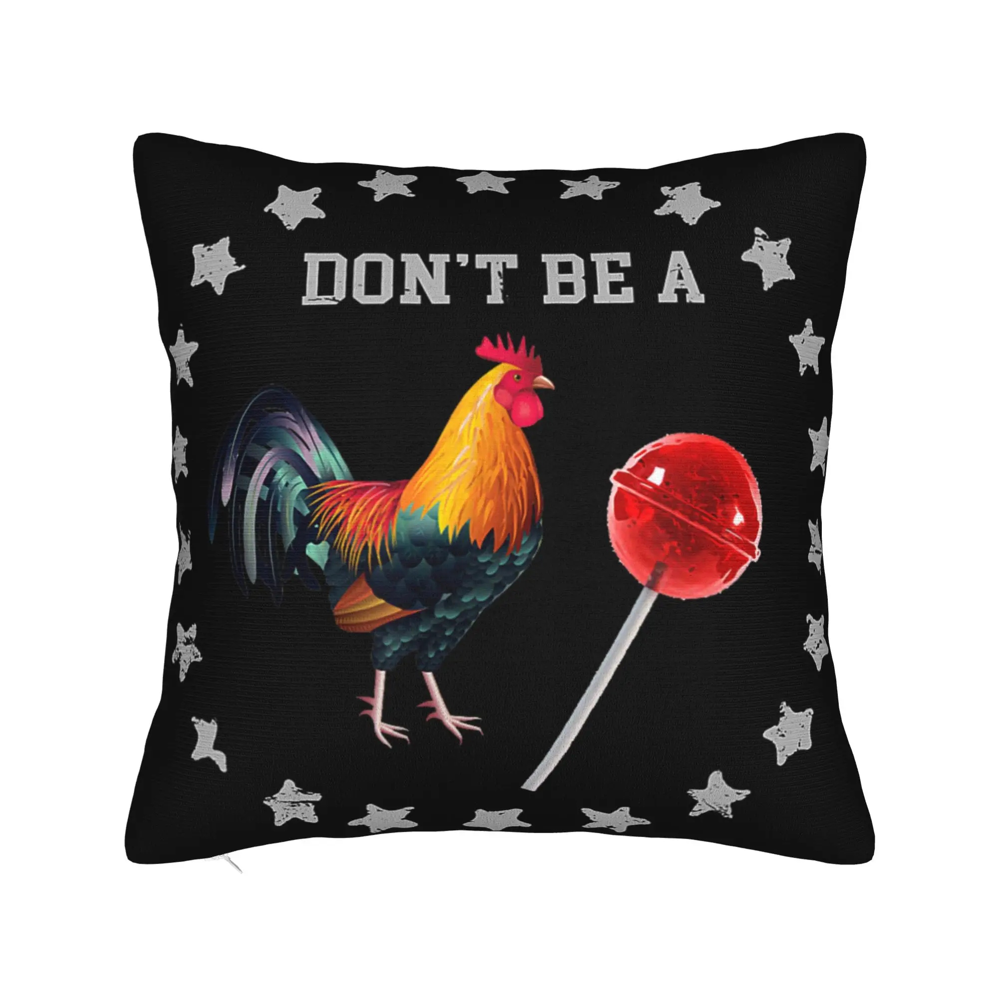 Don't Be A Sucker Funny Chicken Meme Pillow Cover Product Soft Cushion Cover Decoration  Pillow Case Cover Home Multiple Sizes