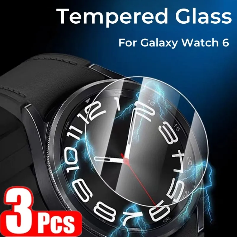 

3 шт. закаленное стекло для Samsung Galaxy Watch 7 6 Classic 47 мм 40 мм Полная защита экрана для galaxy Watch 6 Classic 43 мм