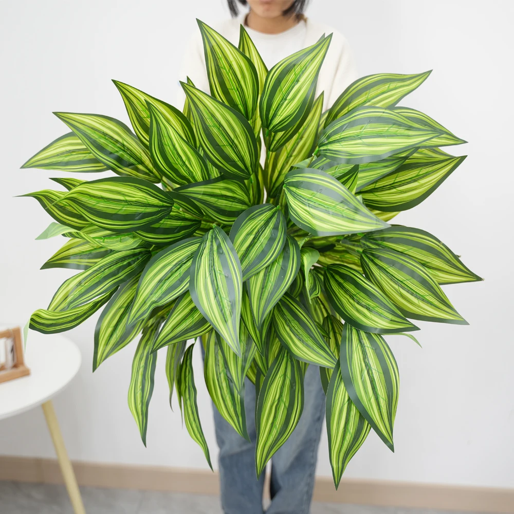 Fausse plantes vertes artificielles hautes, 1 pièce, fausse plante avec 26 feuilles pour la maison, la ferme, la chambre à coucher, le salon, l'intérieur et l'extérieur