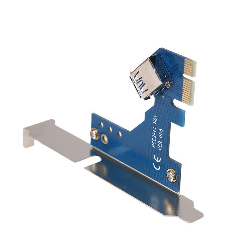 1 Set PCI-E To Dual PCI Expansion Card Adapter ASM1083 Support Capture Card Golden Tax Card