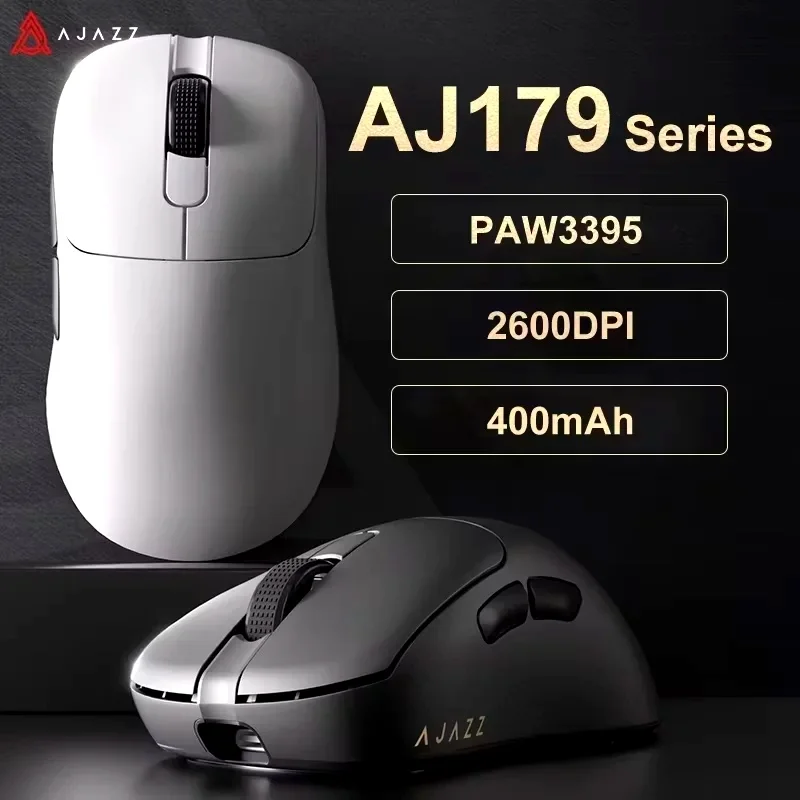 AJAZZ AJ179 PRO PAW3395 Wireless Gaming Mouse with RGB Charging Base 26000DPI Lightweight Ergonomic Mouse for PC Gamer Laptop