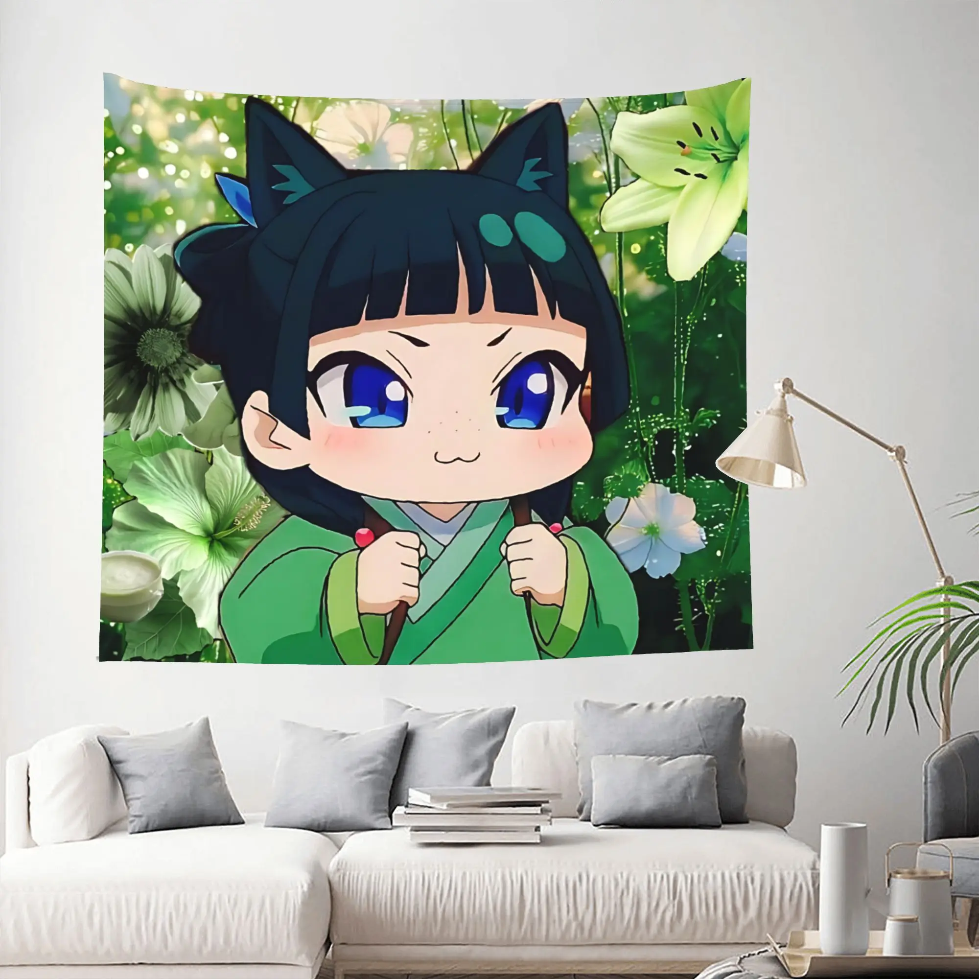 Customized The Apothecary MAOMAO Tapestry Room decoration  Home Decoration Tapestry Decor Accessories Cute Room Decor