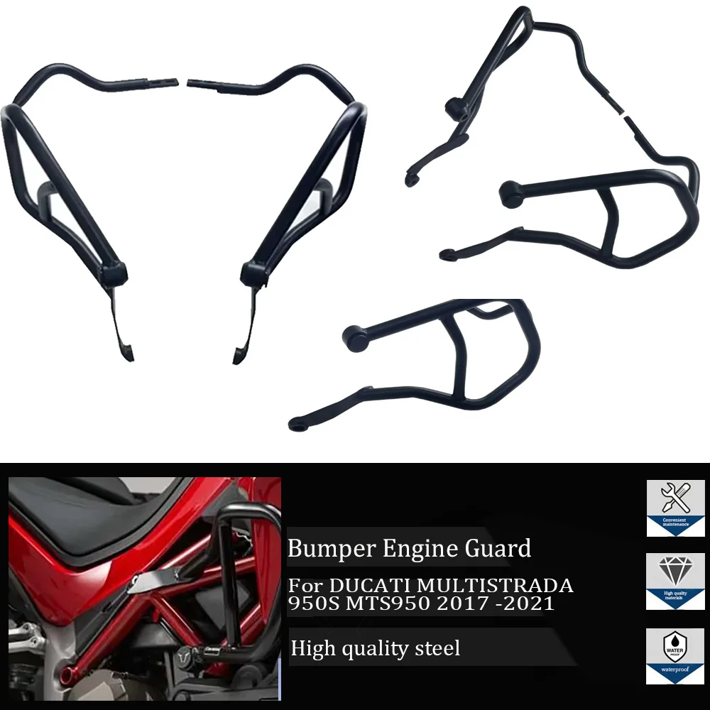 

Motorcycle Engine Bumper For DUCATI MULTISTRADA 950S MTS950 2017 -2021 Engine Safety Guard Crash Bar Frame Protector