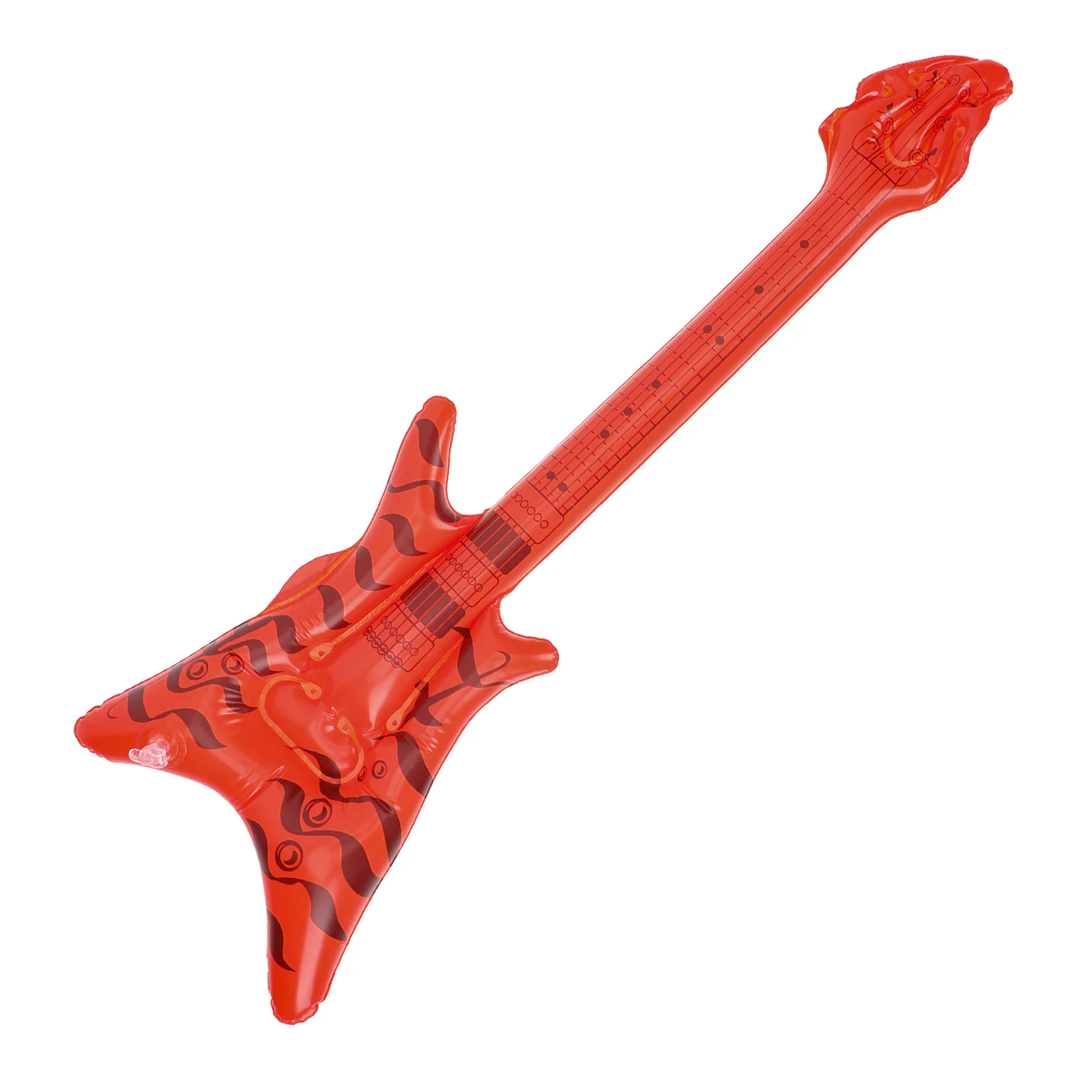 Inflatable Rock Instrument Retro Decor Decorative Guitar Model Party Supply Toy Electric Pvc Musical 80s Decorations Child