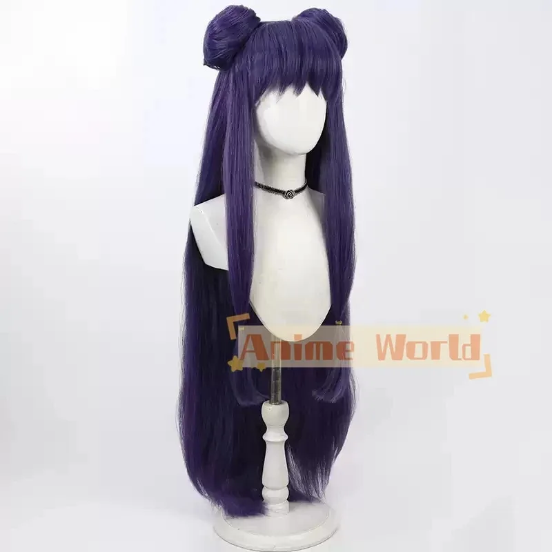 2025 11 أنيمي 1⁄2 شامبو Ranma Nibun-no-Ichi تأثيري الأرجواني كعكة طويلة مقاومة للحرارة الاصطناعية خصلات الشعر المستعار + غطاء شعر مستعار