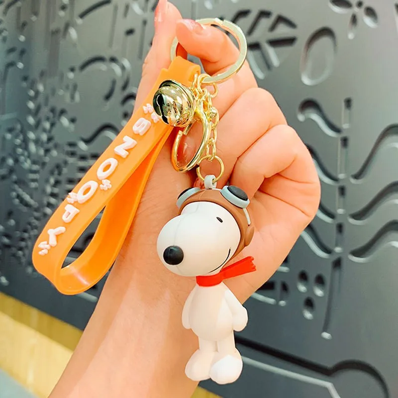 New Snoopy Charlie Cartoon Anime Keychain Bag Pendant Keychain Accessories Schoolbag Cute Decoration Kids Birthday Gifts