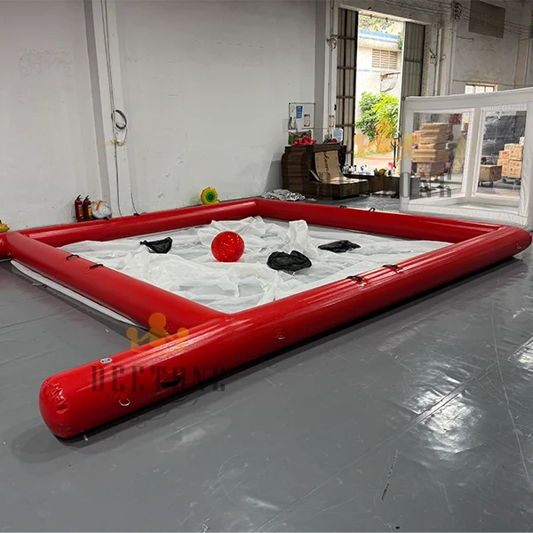 مخصص الهواء مختومة PVC نفخ البحر حمام سباحة نفخ المحيط بركة بحر قابل للنفخ مع صافي #4