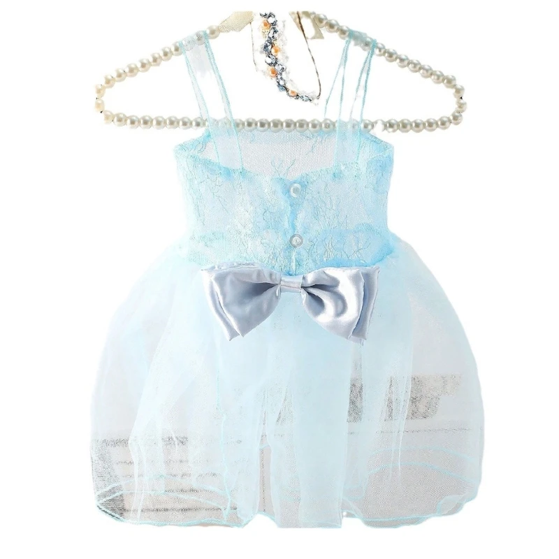 2pcs Soft and Comfortable Newborns Dress with Boknot Decor Baby Headdress for Special Occasion Photography Props P31B