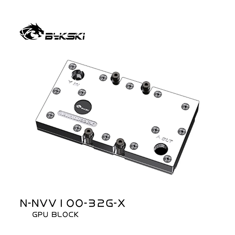 Bykski GPU Water Block for NVIDIA V100 NVLink Video Card Cooled Radiator / N-TESLA-A100SXM2-32G-SR