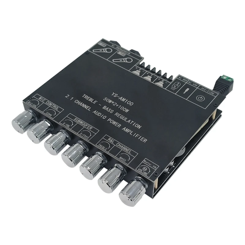 1 Set YS-AM100 Amplifier Board with Integrated Microphone All in One 2.1 Channel