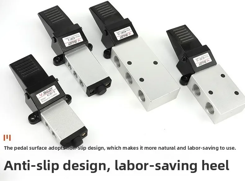 Magnetventil ‌K25R7-8 5/2 Foot Pedal Valve - Pneumatic Foot Switch for Air Cylinder Control in Industrial Machinery & Automation Pneumatik — Detail 4
