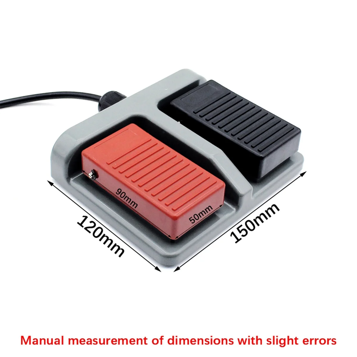 A20M مفتاح سفلي MDFS-65 مفتاح دواسة القدم المزدوج إعادة الضبط الذاتي مع سلك 3A/220VAC