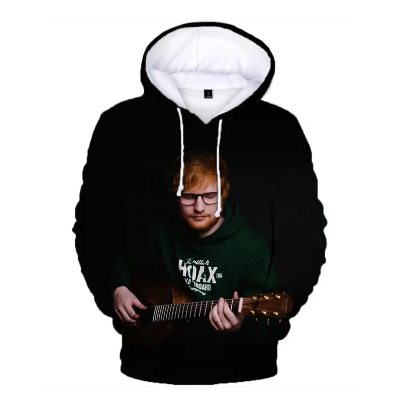 

Unisex Ed Sheeran 3D Printed Hoodie 2025 Autumn Harajuku Style Loose Fit Hip-hop Pullover Personalized Graphic Sweatshirt