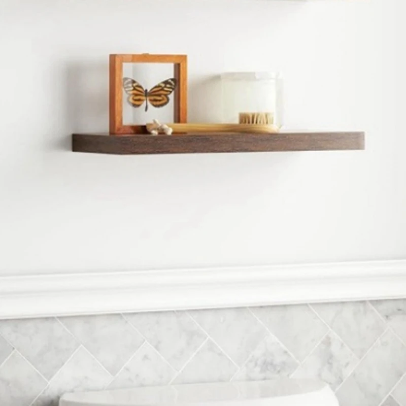 

1 Piece Modern Floating Shelves 0.98 Inches Thick For Wall, Wide Shelves As Shown For Kitchen, Living Room,Rustic Wooden Shelf