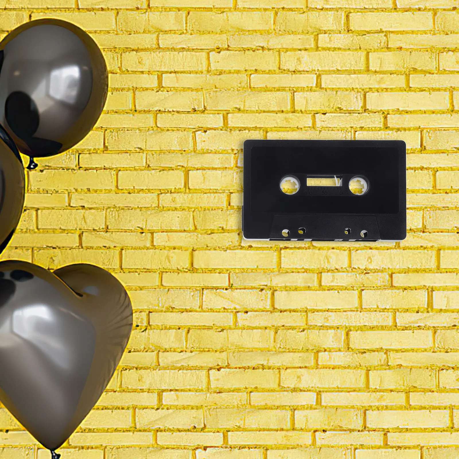 

Набор из 4 пустых кассетных лент для декора стен в стиле ретро, винтажные кассеты для украшения вечеринок, дома, офиса, спальни, настенный декор