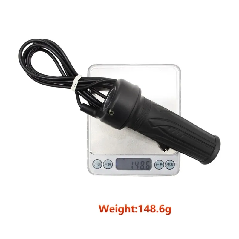Leading-Electric Bike 3-Wire Twist Throttle, Universal Ebike Speed Controller Throttle Grip With 180Cm Cable For E-Bike Scooter