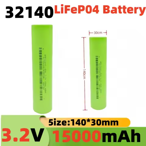 ✅3.2V 15000mAh 32140 Lifepo4 Battery Large Capacity Scooter Battery Cell A-grade Lifepo4 32140 Eve for Assembling Battery Pack