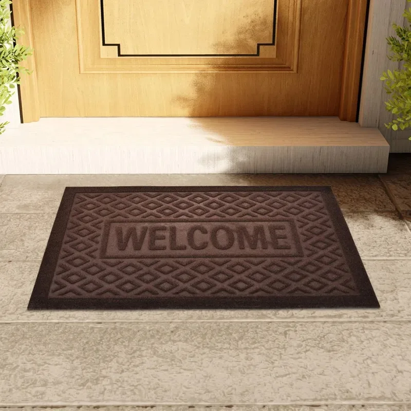 Dust-proof Entrance Welcome Mat Comfortable Anti Slip Entrance Carpet Autumn and Winter Door Mat High Flow Area Shoe Scraper Hom