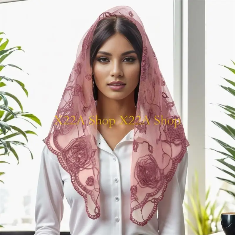 Lanço renda Lenço lenço Mantilla