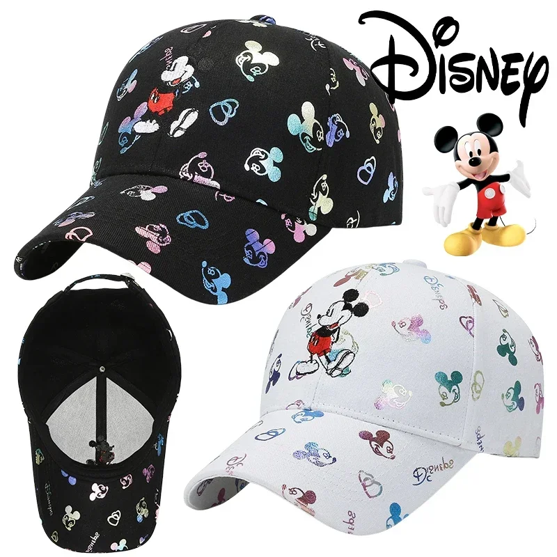 

Бейсбольная кепка Disney с Микки Маусом для мужчин и женщин, шляпа от солнца с героями мультфильмов, аниме, хип-хоп, шляпа для папы, хлопковая регулируемая кепка 56-60 см