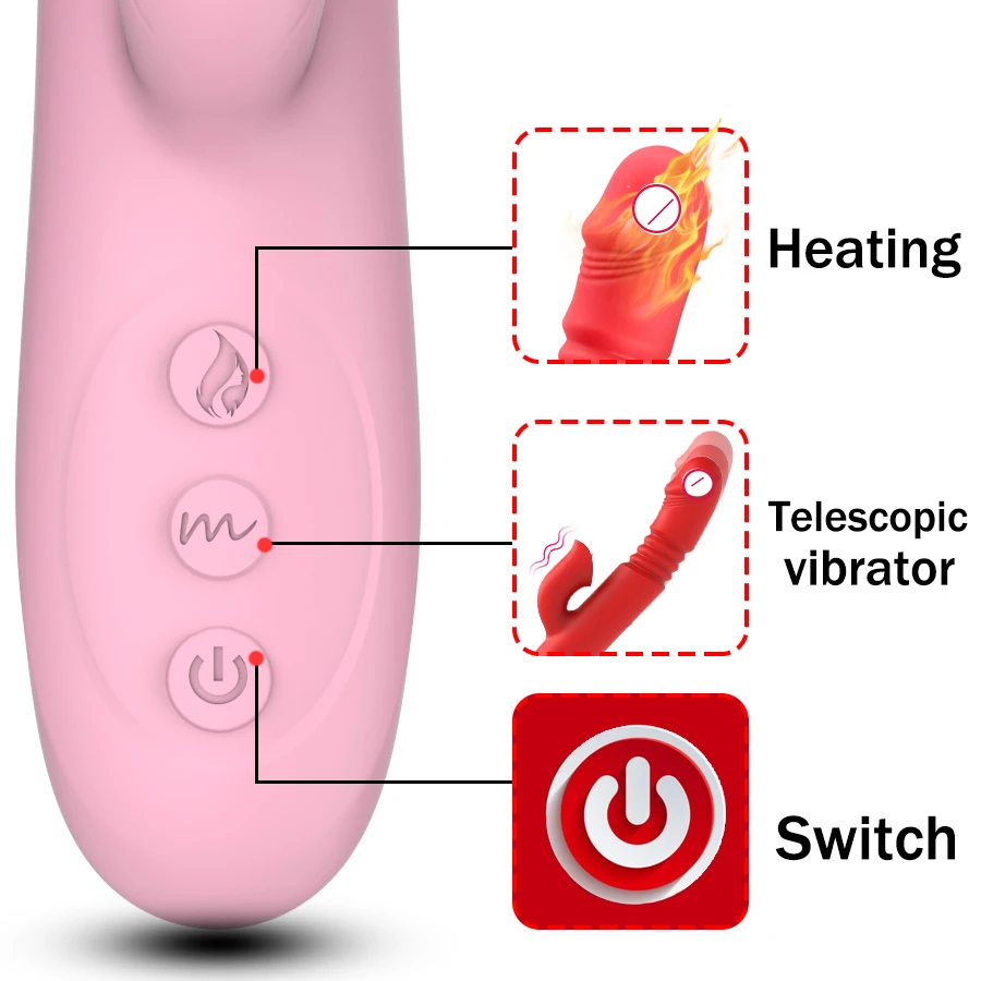 Powerful Vibrator Dildos Wand for Women 10 Modes Clitoris Stimulator G Spot Vagina Massager Adult Sex Toys for Woman