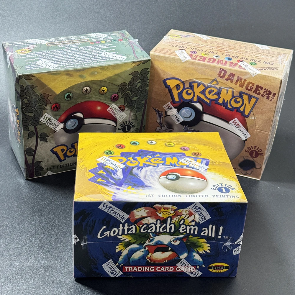 ポケモン ジャングル化石 ベストセット ブースターボックスパック TCG 初版 プロキシゲームカード 1箱 36パック 未開封パッケージ コレクションギフト