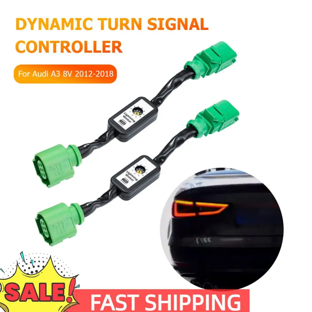 

Dynamic Turn Signal Adapter Harness Waterproof LED Taillight Add-on Module Wire Harness Auto LED Tail Light for Audi A3 8V 12-18