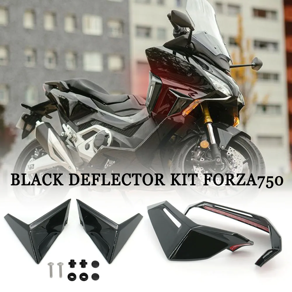 

New Forza750 Motorcycle Air Deflector Kit Black Fit For Honda Forza 750 2021 2022 Spoiler Add-on Spoiler Side