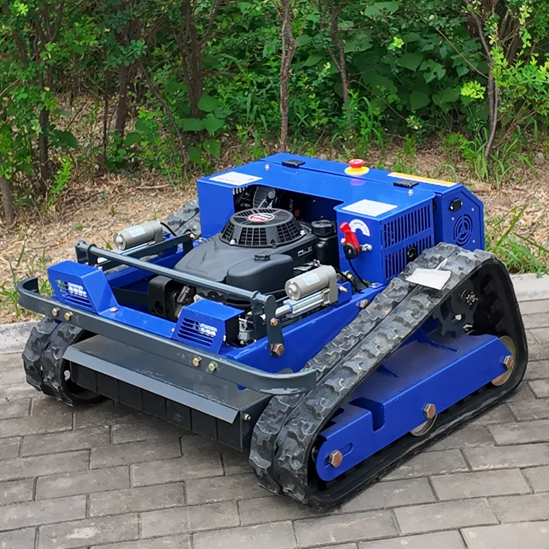 تخصيص جميع التضاريس مجنزرة التحكم عن بعد جزازة العشب حديقة إزالة الأعشاب الضارة روبوت بسعر مخفض