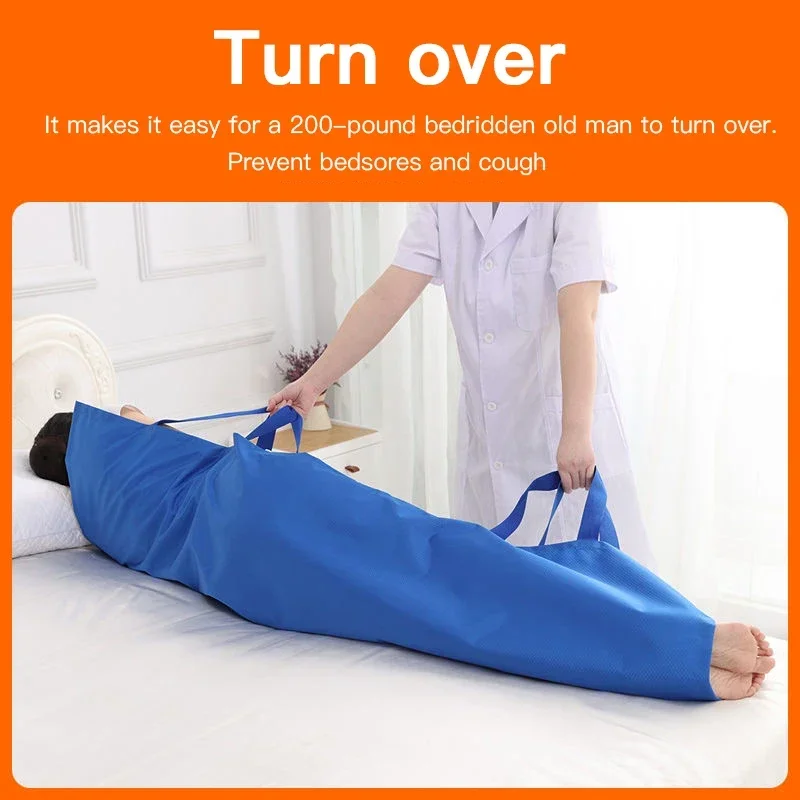 Disabled Patient Bed Nursing Shift Pad Transport Carrying Mobile Belt Elderly Bedridden Waterproof Pad Turn Over Transfer Belt