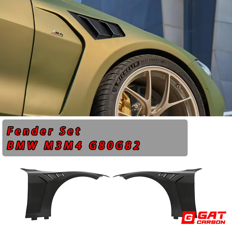 

For BMW G80M3 G82M4 Dry Carbon Fiber Fender Set