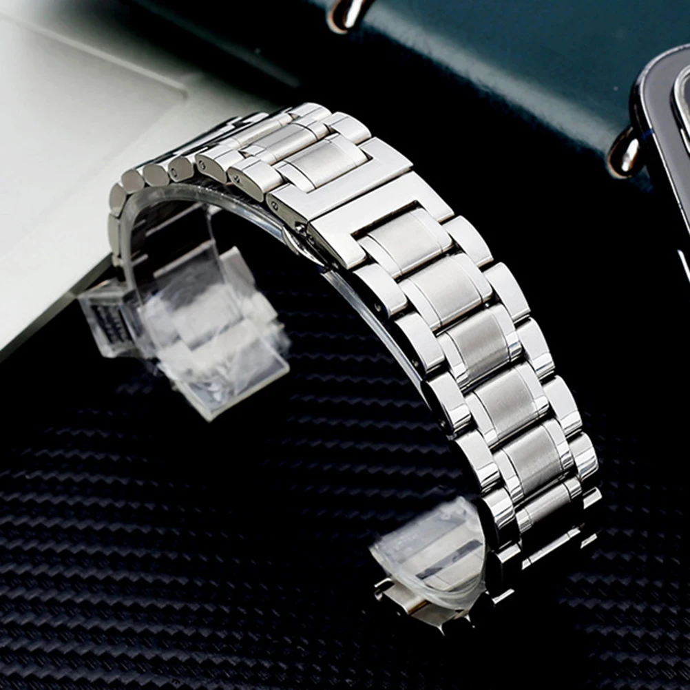 

Stainless Steel B Replacement Silver Strap for Men Women Fashion Classic Silver Watch B Watchb Quality
