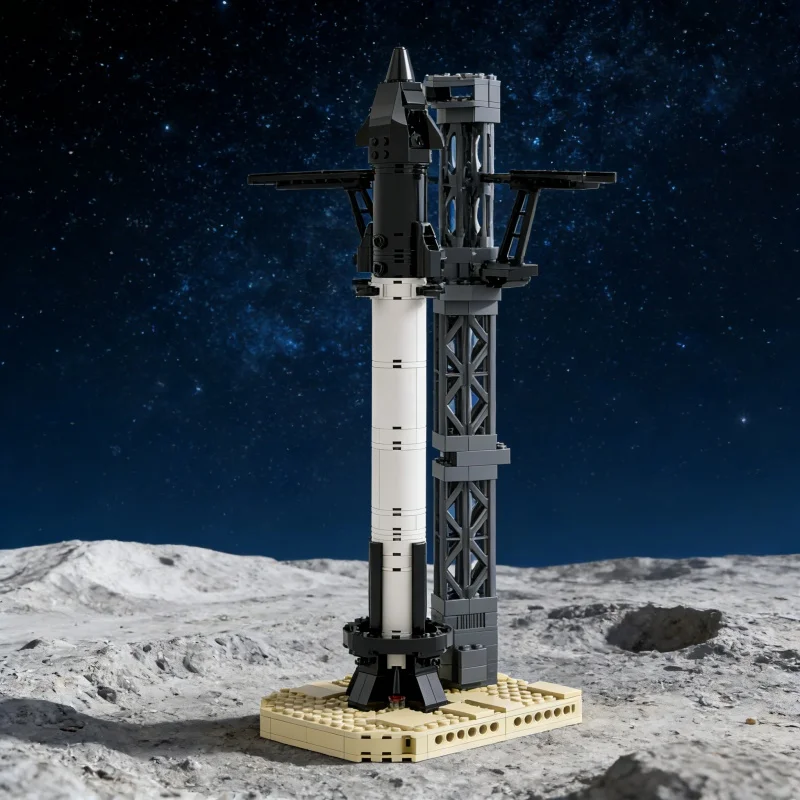 Nuovo 373PCS Bambini Building Blocks Piccola Astronave Mattoni Modello Particella Originale MOC Puzzle di Montaggio Giocattolo Regalo Per Bambini Ornamento