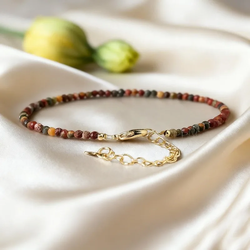 Exquisite bracelet, healing crystal natural gemstone simple bracelet, root chakra