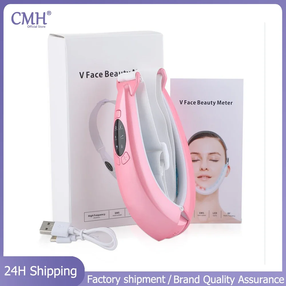 

CMH EMS Face Lifting Massager Anti Wrinkle Firming Facial Massager V-Face Lift Device Microcurrent Remover Double Chin Skin Care