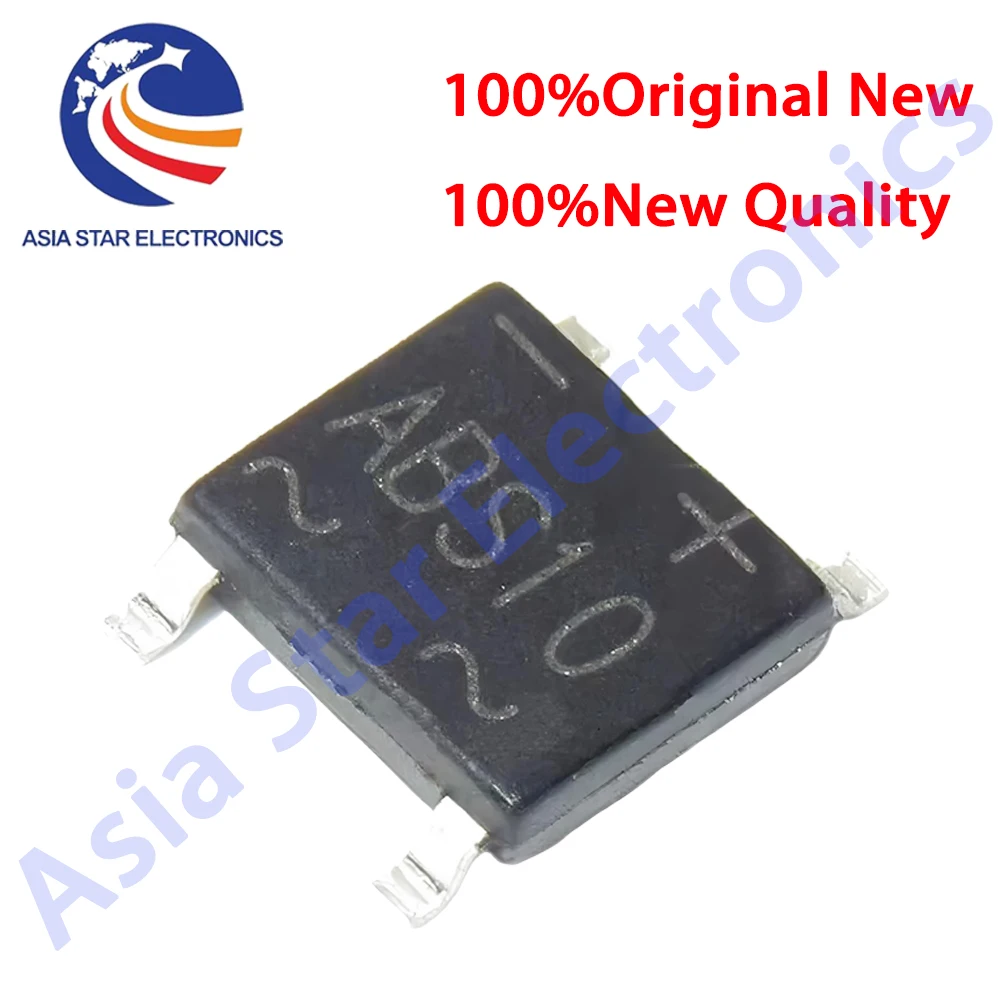 50PCS ABS10 1A1000V SMD SOP4 Bridge Rectifier Rectifier Bridge Stacks Bridge Stacks