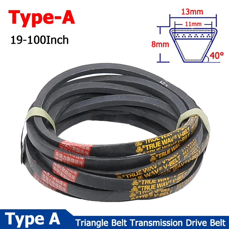 1 peça 25-100 Polegada tipo b máquinas agrícolas v-correia triângulo industrial correia de transmissão 47 48 49 50 51 52 53