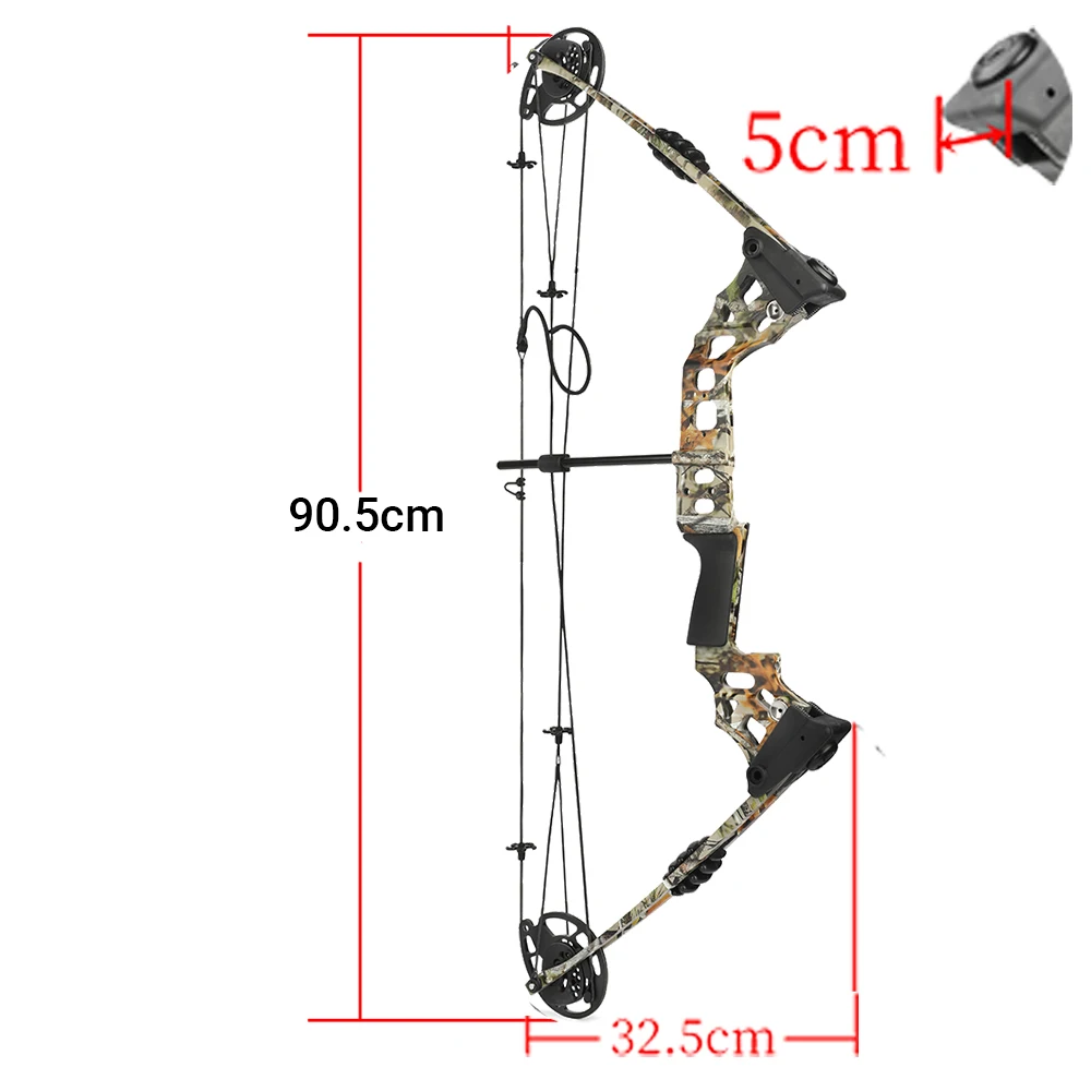Archery 20-70 Lbs Pulley Bow 320FPS Compound Bow Carbon Arrows Sight Release Right Hand Hunting Outdoor Shooting Target Practice