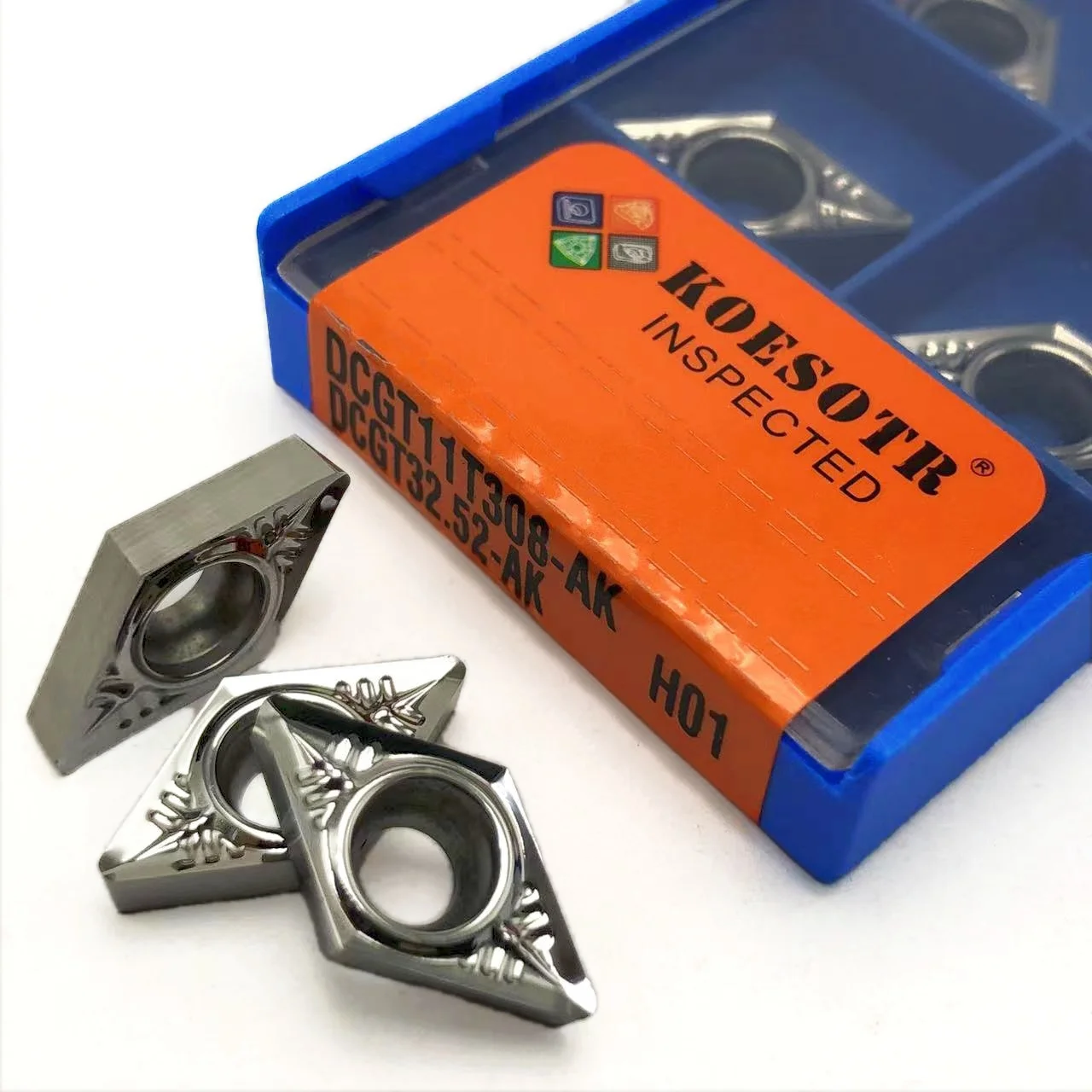 알루미늄 터닝 CNC 선반 가공 공구, 오리지널 인서트 밀링 커터, DCGT11T302, DCGT11T304, DCGT11T308, AK H01