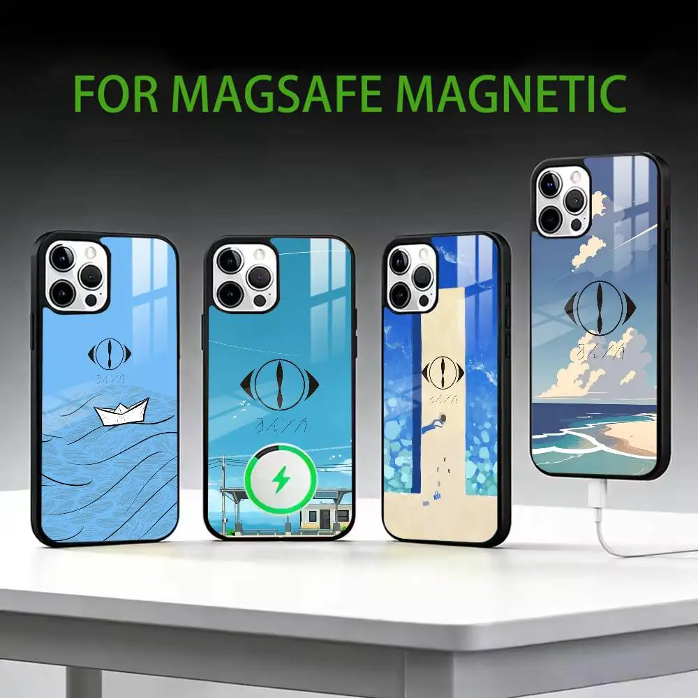 

MUSIC Yorushika sart Phone Case For iPhone17,16,15,14,13,12,11 Plus,Pro Max Magnetic For Magsafe Wireless Charging