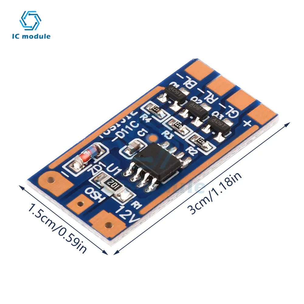 DC5-12V RGB Flashing Light Module 11 Kinds Of Mode Button Switch Phantom Light Module High Current Drive Module