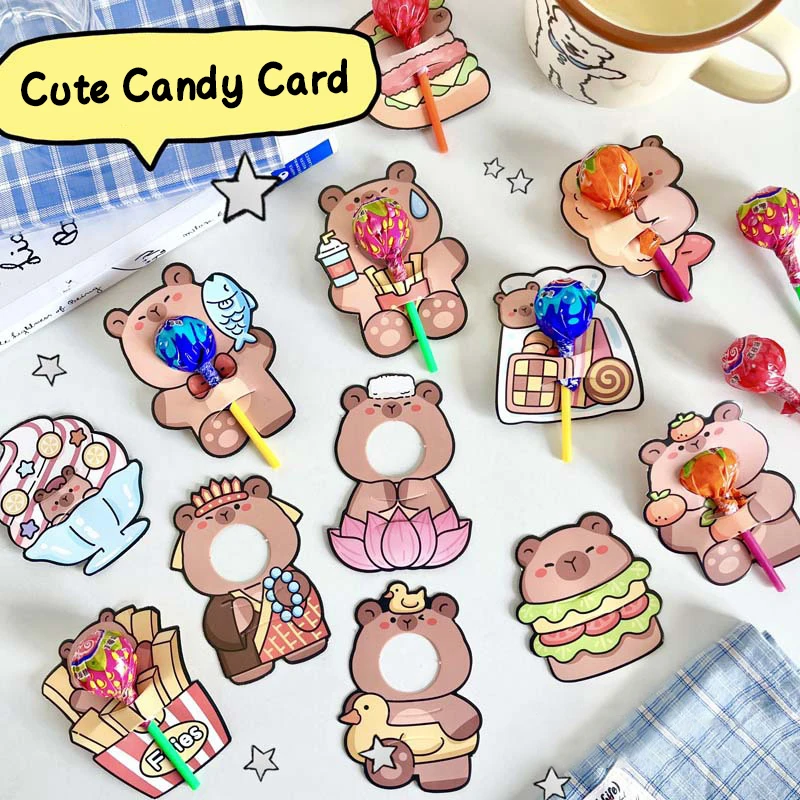Small Fresh Simple Style Postcard Vintage Cards Cute Animal Originality Holiday Blessings Cardstock Kawaii Stationery