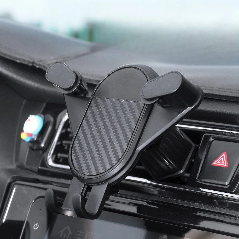 New Car Mobile Phone Holder Automotive Products Trend Navigation Gravity Support Frame Car Navigation Double Barb Model