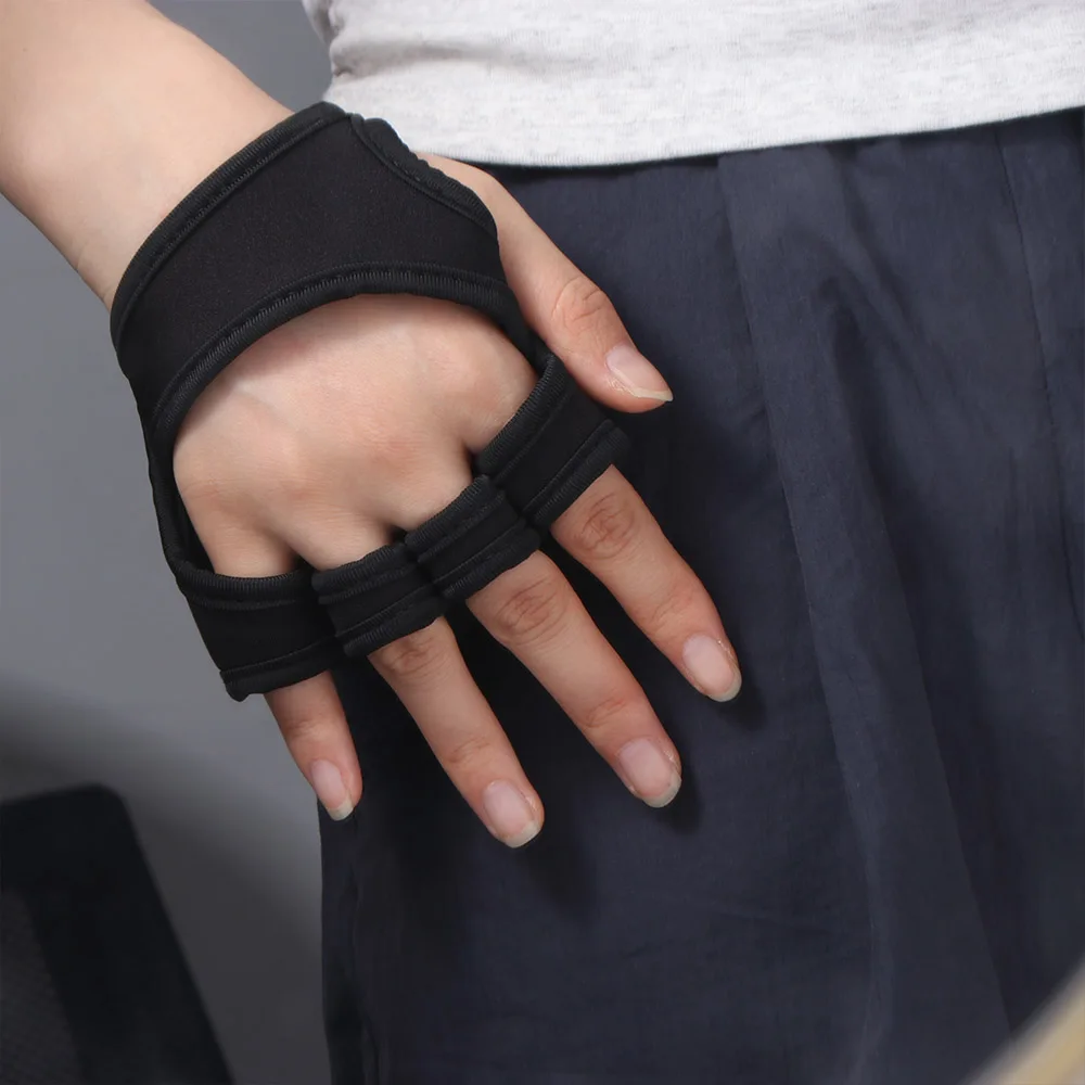 1 Pair Women Palm Protector Gloves Non-slip Wear-resistant Fitness Palm Protect Pads Durable Sport Support